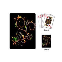 Flowers Neon Color Playing Cards (Mini) 