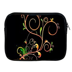 Flowers Neon Color Apple iPad 2/3/4 Zipper Cases