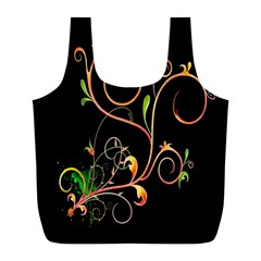 Flowers Neon Color Full Print Recycle Bags (l)  by Simbadda