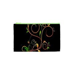 Flowers Neon Color Cosmetic Bag (XS)