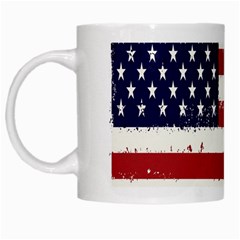 Flag United States United States Of America Stripes Red White White Mugs by Simbadda