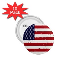 Flag United States United States Of America Stripes Red White 1 75  Buttons (10 Pack)