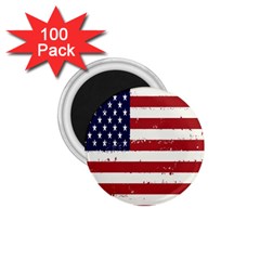 Flag United States United States Of America Stripes Red White 1 75  Magnets (100 Pack)  by Simbadda