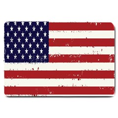 Flag United States United States Of America Stripes Red White Large Doormat  by Simbadda