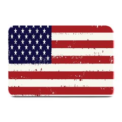 Flag United States United States Of America Stripes Red White Plate Mats by Simbadda