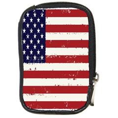 Flag United States United States Of America Stripes Red White Compact Camera Cases by Simbadda