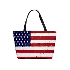 Flag United States United States Of America Stripes Red White Shoulder Handbags by Simbadda