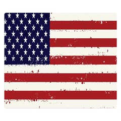 Flag United States United States Of America Stripes Red White Double Sided Flano Blanket (small)  by Simbadda