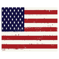 Flag United States United States Of America Stripes Red White Double Sided Flano Blanket (medium)  by Simbadda