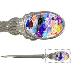 Flowers Colorful Drawing Oil Letter Openers by Simbadda