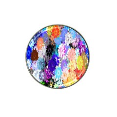 Flowers Colorful Drawing Oil Hat Clip Ball Marker by Simbadda