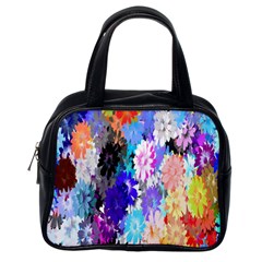 Flowers Colorful Drawing Oil Classic Handbags (one Side) by Simbadda