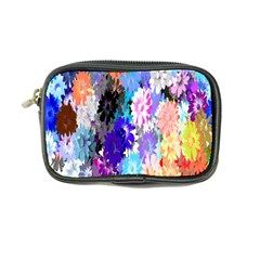 Flowers Colorful Drawing Oil Coin Purse by Simbadda