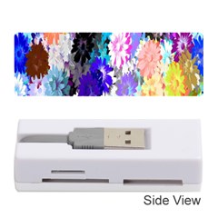 Flowers Colorful Drawing Oil Memory Card Reader (stick)  by Simbadda