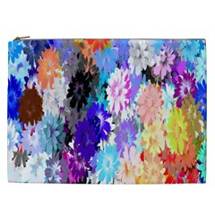 Flowers Colorful Drawing Oil Cosmetic Bag (xxl)  by Simbadda