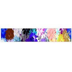 Flowers Colorful Drawing Oil Flano Scarf (large) by Simbadda