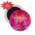 Flowers Neon Stars Glow Pink Sakura Gerberas Sparkle Shine Daisies Bright Gerbera Butterflies Sunris 2.25  Magnets (10 pack)  Front