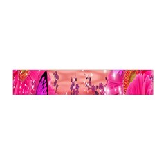 Flowers Neon Stars Glow Pink Sakura Gerberas Sparkle Shine Daisies Bright Gerbera Butterflies Sunris Flano Scarf (mini) by Simbadda