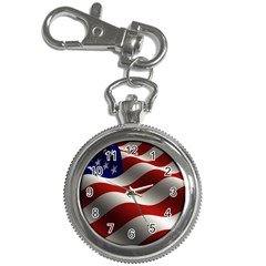 Flag United States Stars Stripes Symbol Key Chain Watches by Simbadda