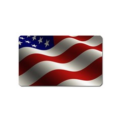 Flag United States Stars Stripes Symbol Magnet (name Card) by Simbadda