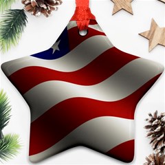 Flag United States Stars Stripes Symbol Star Ornament (two Sides) by Simbadda