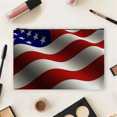 Flag United States Stars Stripes Symbol Cosmetic Bag (large)  by Simbadda