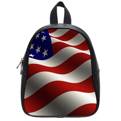 Flag United States Stars Stripes Symbol School Bags (small)  by Simbadda