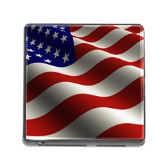 Flag United States Stars Stripes Symbol Memory Card Reader (square) by Simbadda