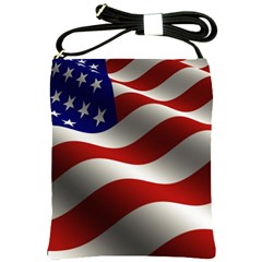 Flag United States Stars Stripes Symbol Shoulder Sling Bags by Simbadda