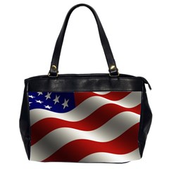 Flag United States Stars Stripes Symbol Office Handbags (2 Sides)  by Simbadda