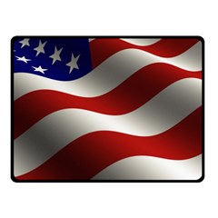 Flag United States Stars Stripes Symbol Fleece Blanket (small) by Simbadda