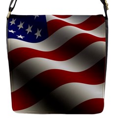 Flag United States Stars Stripes Symbol Flap Messenger Bag (s) by Simbadda