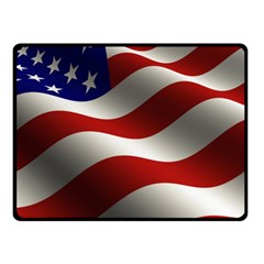 Flag United States Stars Stripes Symbol Double Sided Fleece Blanket (small)  by Simbadda