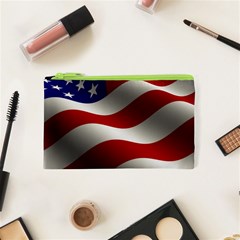 Flag United States Stars Stripes Symbol Cosmetic Bag (xs) by Simbadda