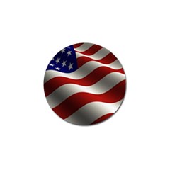 Flag United States Stars Stripes Symbol Golf Ball Marker by Simbadda