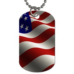 Flag United States Stars Stripes Symbol Dog Tag (two Sides) by Simbadda