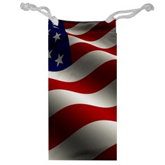 Flag United States Stars Stripes Symbol Jewelry Bag by Simbadda