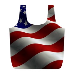 Flag United States Stars Stripes Symbol Full Print Recycle Bags (l)  by Simbadda