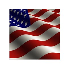 Flag United States Stars Stripes Symbol Small Satin Scarf (square) by Simbadda