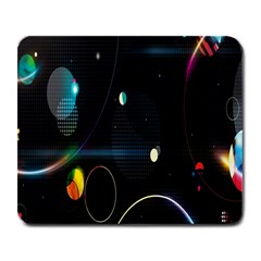 Glare Light Luster Circles Shapes Large Mousepads by Simbadda