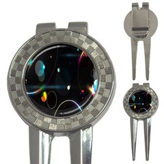 Glare Light Luster Circles Shapes 3-in-1 Golf Divots by Simbadda