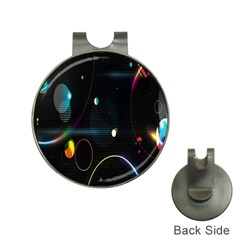 Glare Light Luster Circles Shapes Hat Clips With Golf Markers by Simbadda