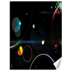 Glare Light Luster Circles Shapes Canvas 36  X 48   by Simbadda