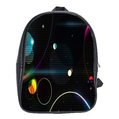 Glare Light Luster Circles Shapes School Bags (xl)  by Simbadda