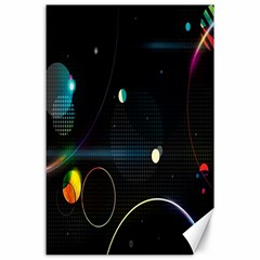 Glare Light Luster Circles Shapes Canvas 24  X 36  by Simbadda