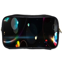 Glare Light Luster Circles Shapes Toiletries Bags 2-side by Simbadda