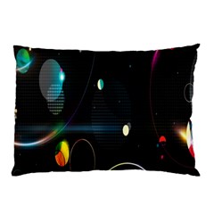 Glare Light Luster Circles Shapes Pillow Case (two Sides) by Simbadda