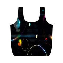 Glare Light Luster Circles Shapes Full Print Recycle Bags (m)  by Simbadda