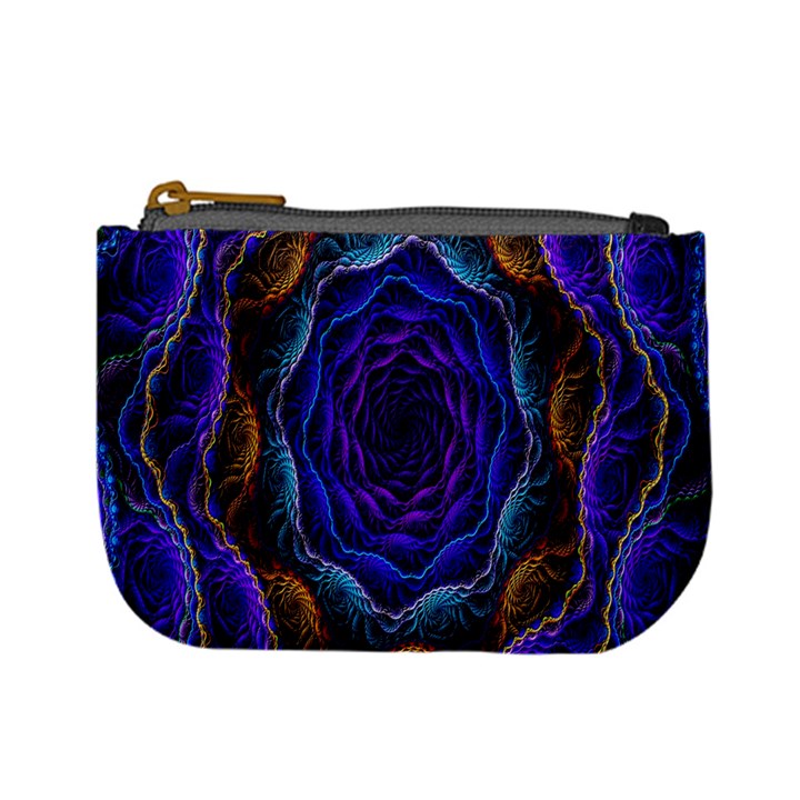 Flowers Dive Neon Light Patterns Mini Coin Purses