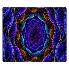 Flowers Dive Neon Light Patterns Double Sided Flano Blanket (small)  by Simbadda